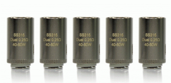 Lyche SC Dual SS316 Verdampferkopf 0,25Ohm