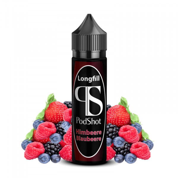 Podshot Longfill 5ml in 60ml Flasche CRIMSON Himbeere + Blaubeere