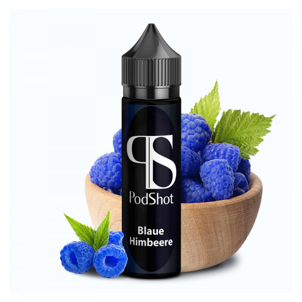Podshot Longfill 5ml in 60ml Flasche BLUE Blaue Himbeere