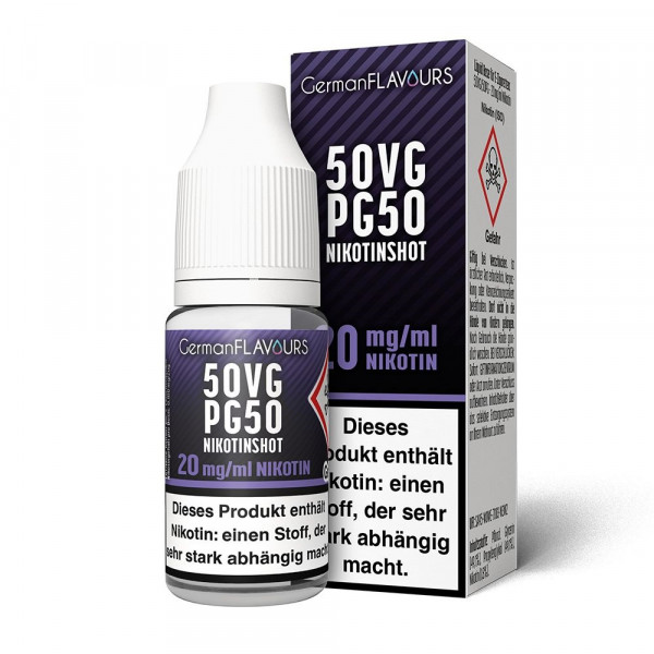 10ml Nicotine Base PG50/VG50