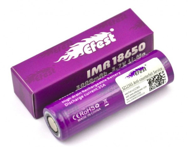 Efest Purple IMR 18650 3000 mAh 35A